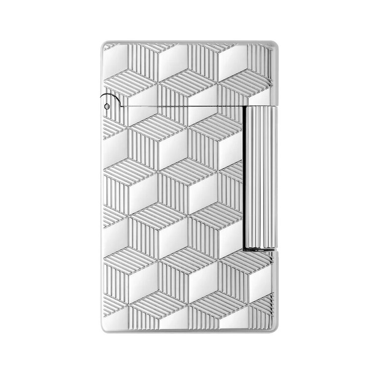 S.T. Dupont Initial Feuerzeug Cube Palladium 020840