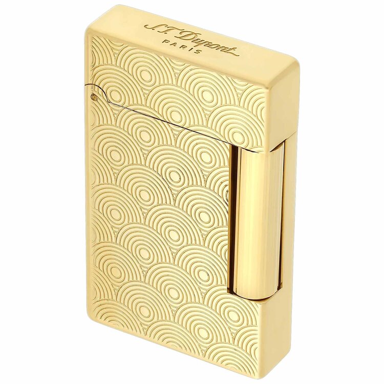 S.T. Dupont Initial Feuerzeug Cinétique Gelbgold 020845