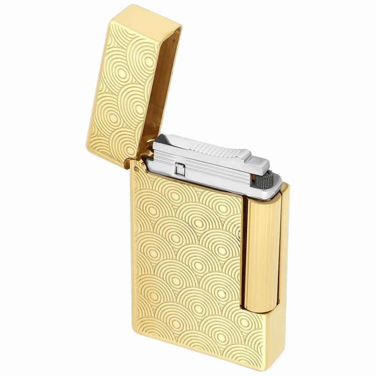 S.T. Dupont Initial Feuerzeug Cinétique Gelbgold 020845