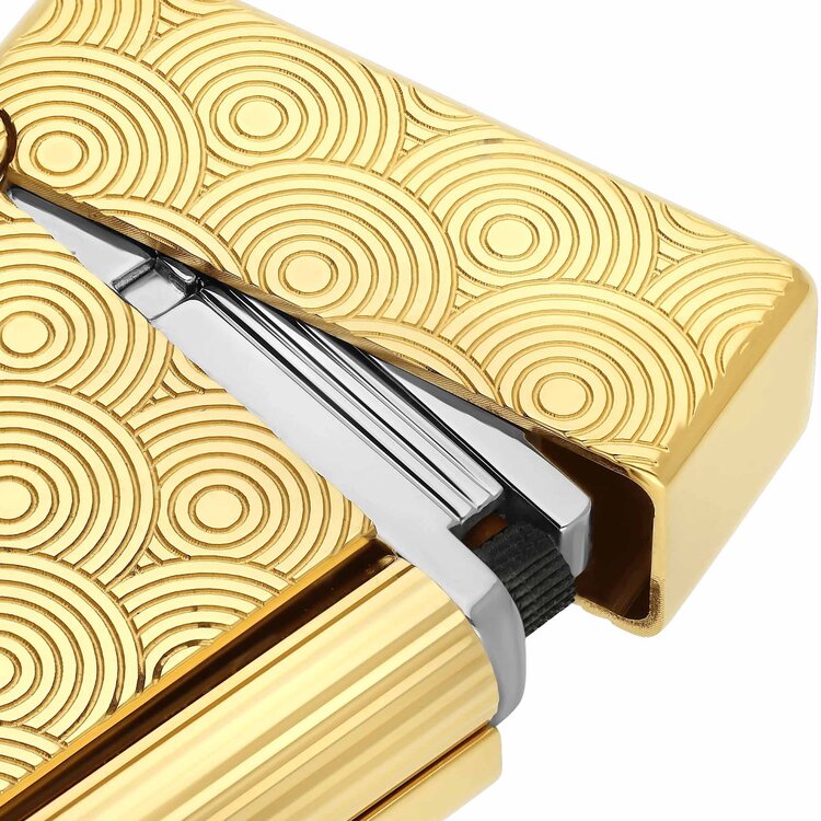 S.T. Dupont Initial Feuerzeug Cinétique Gelbgold 020845