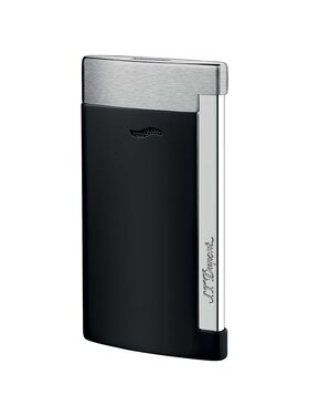 S.T. Dupont Slim 7 Feuerzeug Schwarz matt/Chrom 027710