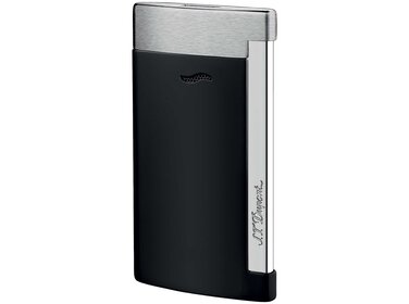 S.T. Dupont  Feuerzeug Slim 7 Schwarz matt/Chrom nur 7 mm flach