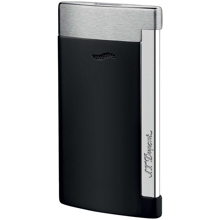 S.T. Dupont Slim 7 Feuerzeug Schwarz matt/Chrom 027710