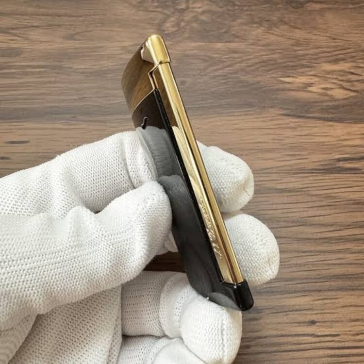 S.T. Dupont Slim 7 Feuerzeug Schwarz/Gold 027708