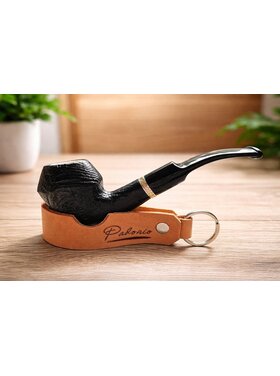 Angelo Bulldog-Pfeife mit Meerschaum-Einsatz, matt schwarz