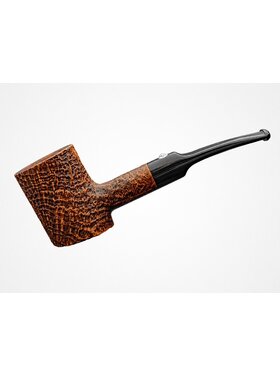 Barling Marylebone Half Bent Poker Bruyère-Pfeife, Sattelmundstück