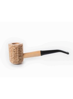 Missouri Meerschaum Company Corn Cob Pride Maiskolbenpfeife, gebogen, 6-mm-Filter