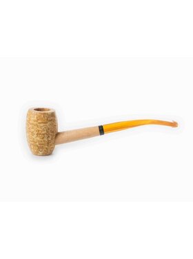 Missouri Meerschaum Company Pony Express Maiskolbenpfeife, gebogen, ohne Filter