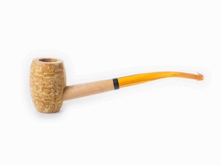 Missouri Meerschaum Company Missouri Meerschaum Company Pony Express Maiskolbenpfeife, gebogen, ohne Filter
