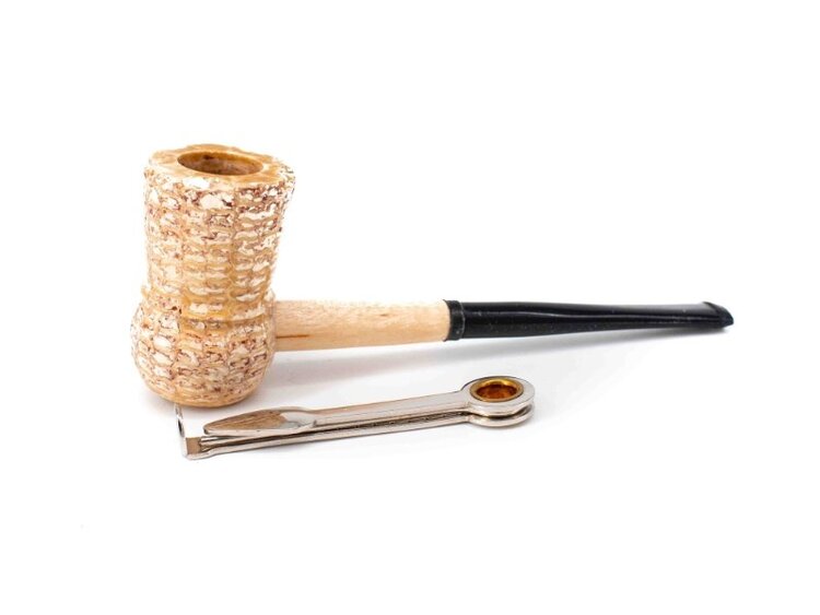Missouri Meerschaum Company Missouri Meerschaum Company Great Dane Spindle Maiskolbenpfeife, gerade, ohne Filter