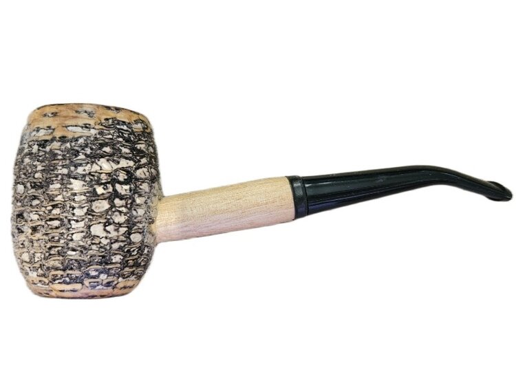 Missouri Meerschaum Company Missouri Meerschaum Company Country Gentleman Maiskolbenpfeife, gebogen, 6-mm-Filter