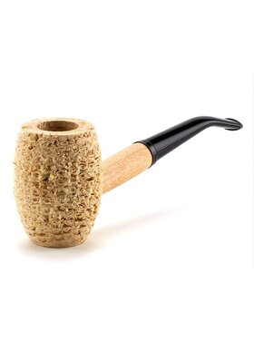 Missouri Meerschaum Company Natural Country Gentleman Maiskolbenpfeife, gebogen