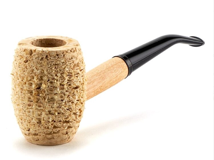 Missouri Meerschaum Company Missouri Meerschaum Company Natural Country Gentleman Maiskolbenpfeife, gebogen