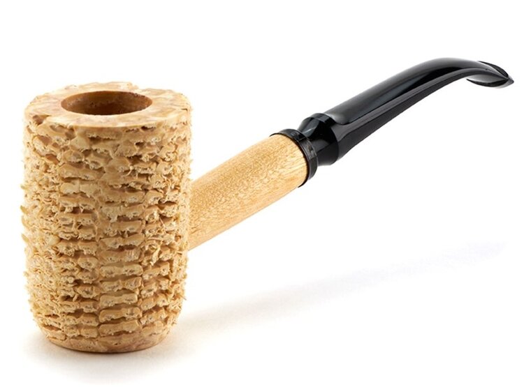 Missouri Meerschaum Company Missouri Meerschaum Company Natural Diplomat 5th Avenue Maiskolbenpfeife, gebogen