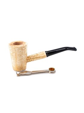 Missouri Meerschaum Company Mark Twain Maiskolbenpfeife, gebogen, 6-mm-Filter