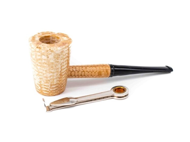 Missouri Meerschaum Company Missouri Meerschaum Company Mark Twain Maiskolbenpfeife, gerade, 6-mm-Filter