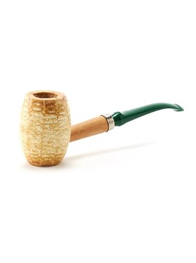 Missouri Meerschaum Company Boone 621 Maiskolbenpfeife, gebogen, grünes Dänisch-Mundstück
