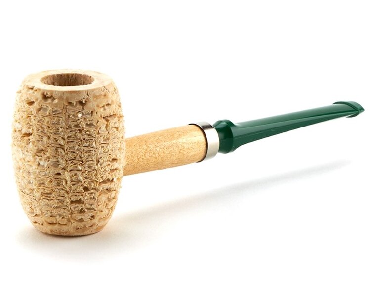Missouri Meerschaum Company Missouri Meerschaum Company Natural Boone Maiskolbenpfeife, gerade, grünes Mundstück