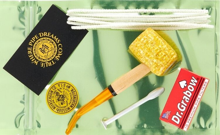 Missouri Meerschaum Company Missouri Meerschaum Company Einsteiger-Pfeifenset mit Legend Maiskolbenpfeife, 6-mm-Filter