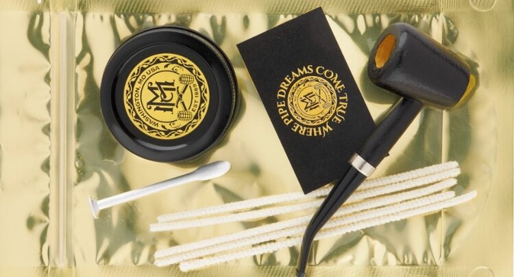 Missouri Meerschaum Company Missouri Meerschaum Company Modern Classic Pfeifenset mit gebogener Orion Maiskolbenpfeife