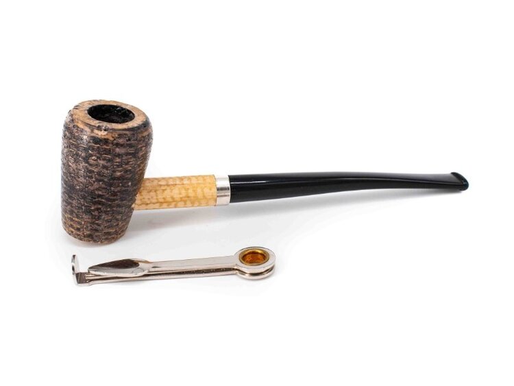 Missouri Meerschaum Company Missouri Meerschaum Company Elf Cobbit Maiskolbenpfeife, lang, gebogen