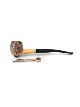 Missouri Meerschaum Company Shire Cobbit Maiskolbenpfeife, lang, gebogen