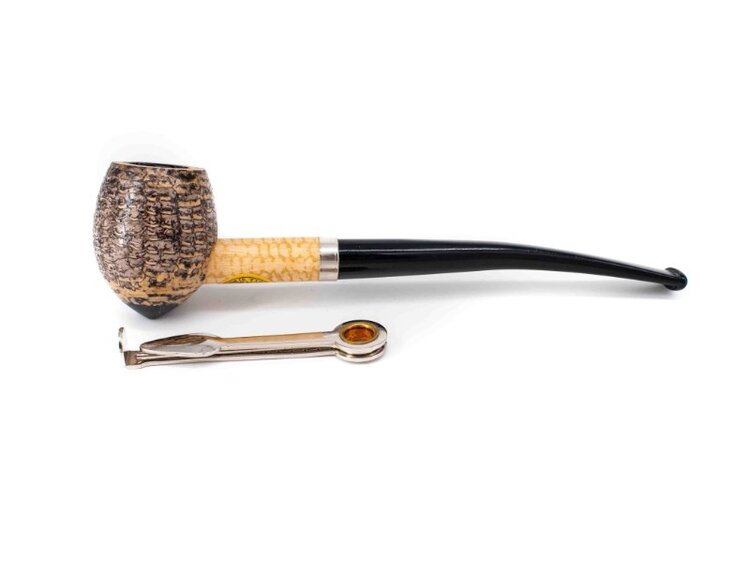 Missouri Meerschaum Company Missouri Meerschaum Company Shire Cobbit Maiskolbenpfeife, lang, gebogen