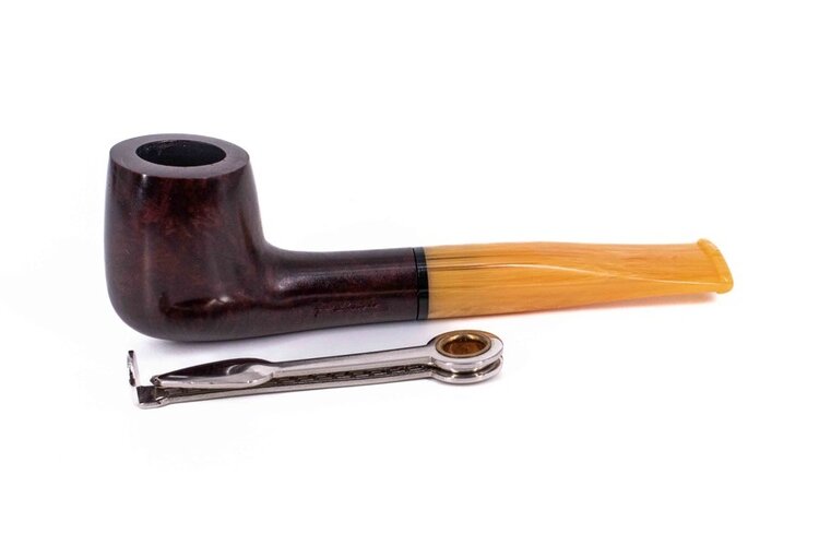 Padonio Padonio Line 4 Bruyère-Pfeife, rotbraun, gerade, 9 mm