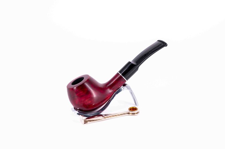 Padonio Padonio Silver Ring 2024 Bent-Pfeife, rotbraun
