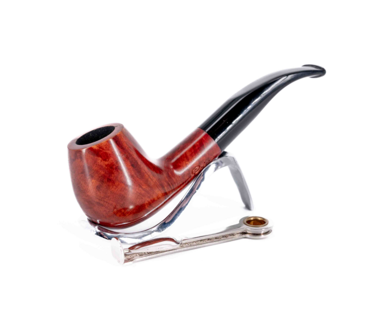 Padonio Padonio Nautica Bruyère-Pfeife rötlich braun, gebogen (2)
