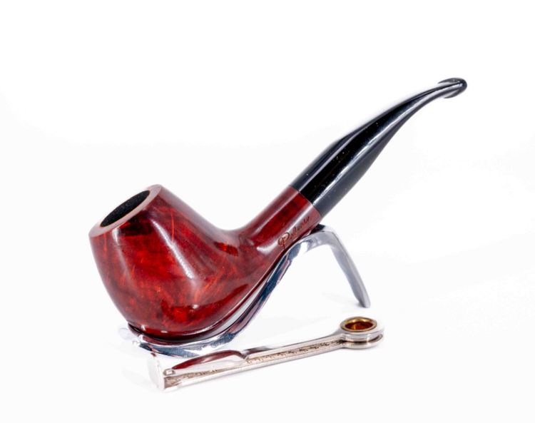 Padonio Padonio Nautica Bruyère-Pfeife rötlich braun, gebogen (3)