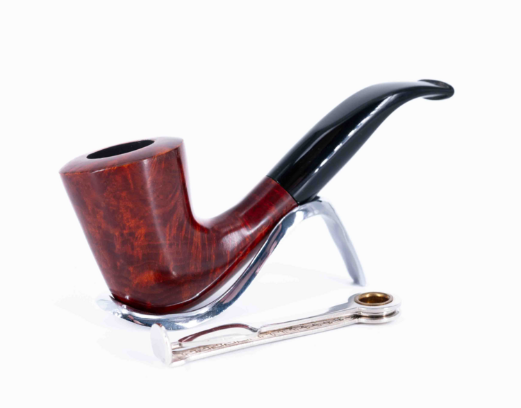 Padonio Padonio Nautica Bruyère-Pfeife rötlich braun, gebogen (5)