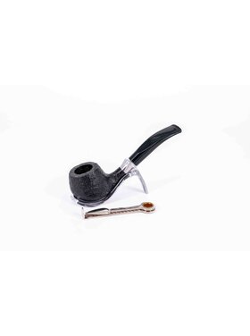Padonio Bent Apple Bruyère-Pfeife, schwarz