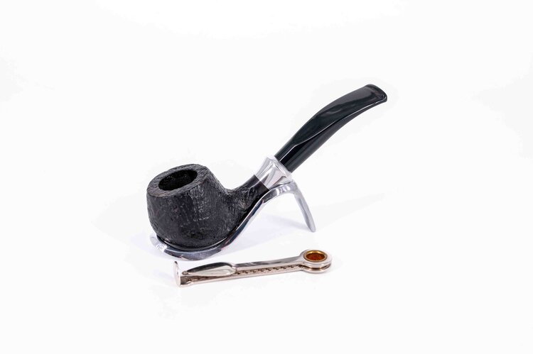 Padonio Padonio Bent Apple Bruyère-Pfeife, schwarz