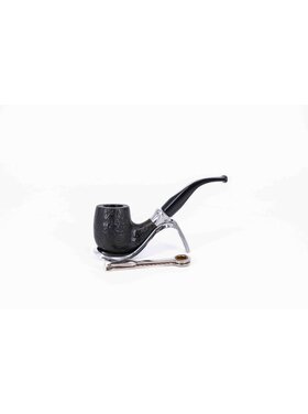 Padonio Bent Billiard Bruyère-Pfeife, schwarz