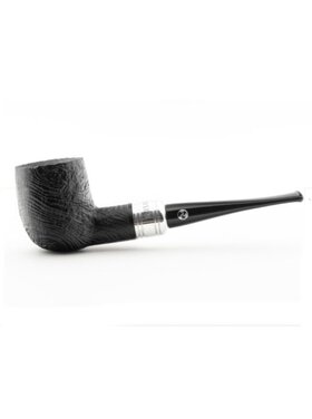 Rattray's Newcastle Sandblast Billiard Bruyère-Pfeife, Metallring