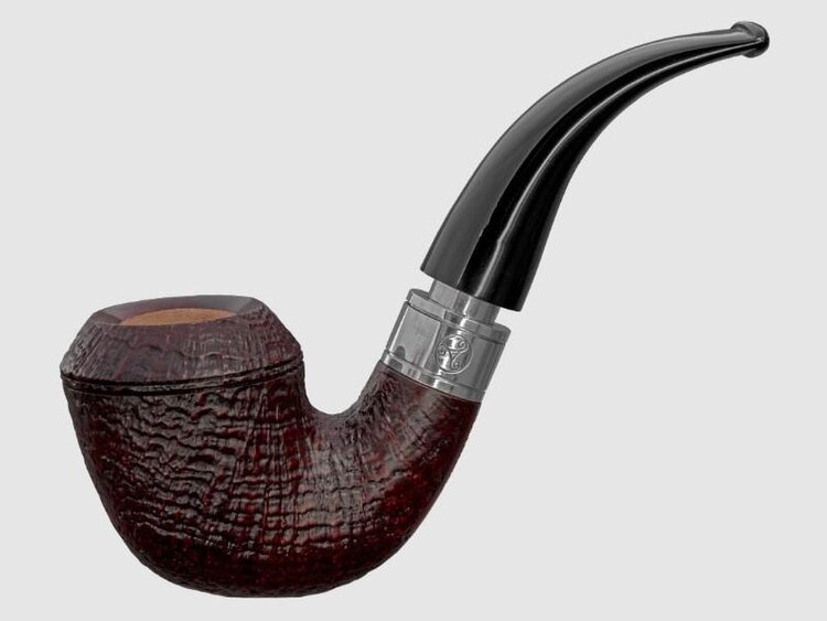 Rattray's Rattray's Monarch Sandblast Red 15 Pfeife, Bent Rhodesian