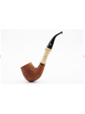 Rattray's Bamboo Bent Sandblast Light Pfeife, braun