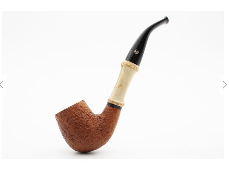 Rattray's Rattray's Bamboo Bent Sandblast Light Pfeife, braun