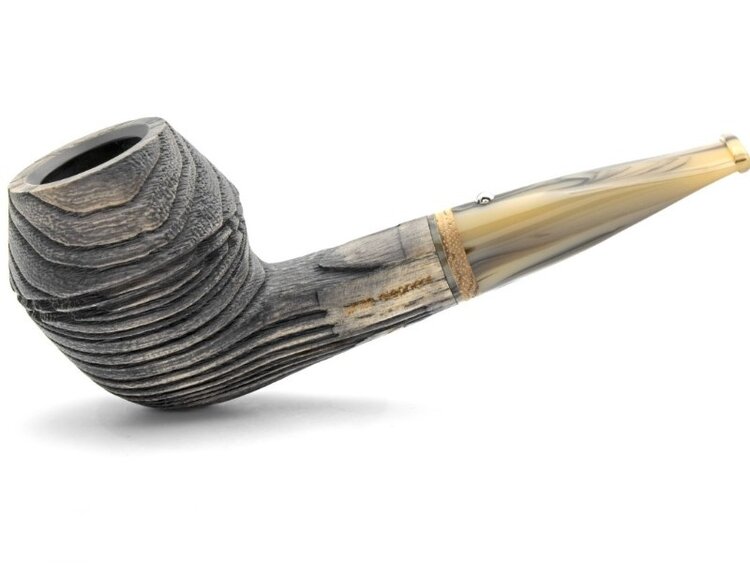 White Elephant White Elephant Erta Ale Rhodesian-Pfeife mit Graphiteinsatz, 9-mm-Filter