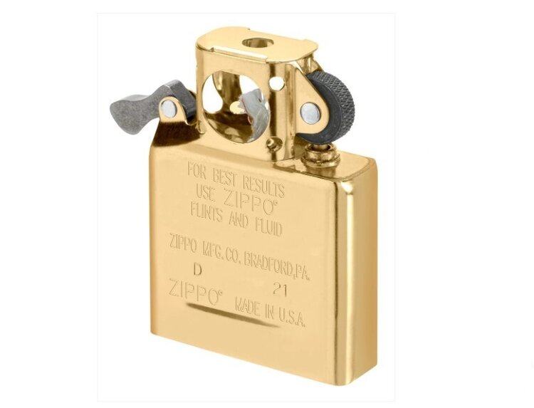 Zippo Zippo Benzin-Pfeifeneinsatz für Classic Zippo, gold, Seitenflamme