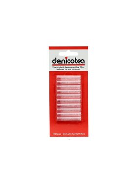Denicotea 6-mm-Pfeifen- und Spitzenfilter mit Silikagel, 10 Stück
