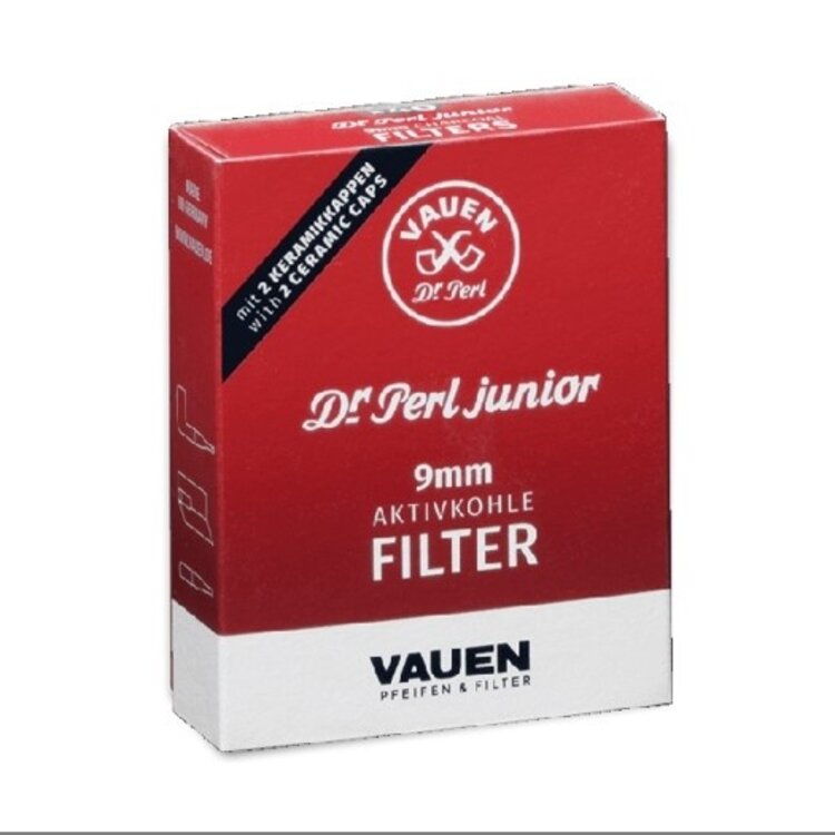 Vauen Vauen Dr. Perl Junior Jubox Aktivkohlefilter 9 mm, 40 Stück