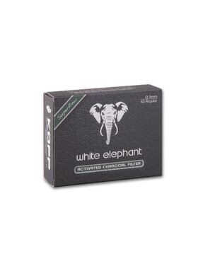 White Elephant Superflow Aktivkohlefilter 9 mm, 40 Stück