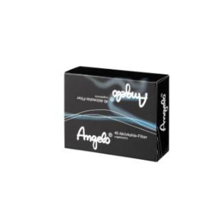 Angelo Angelo Aktivkohle-Pfeifenfilter 9 mm, 40 Stück