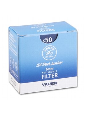 Vauen Dr. Perl Junior Jufifty Aktivkohlefilter 6 mm, 50 Stück