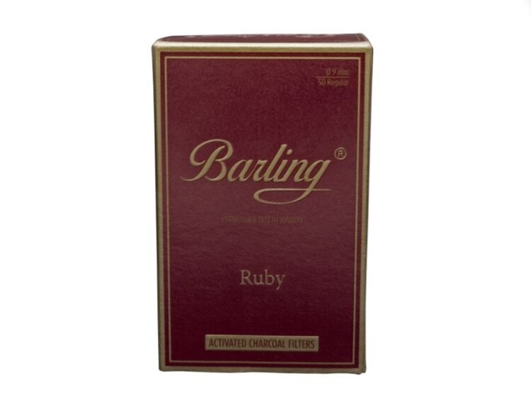 Barling Barling Ruby Aktivkohle-Pfeifenfilter, 9 mm, 50 Stück