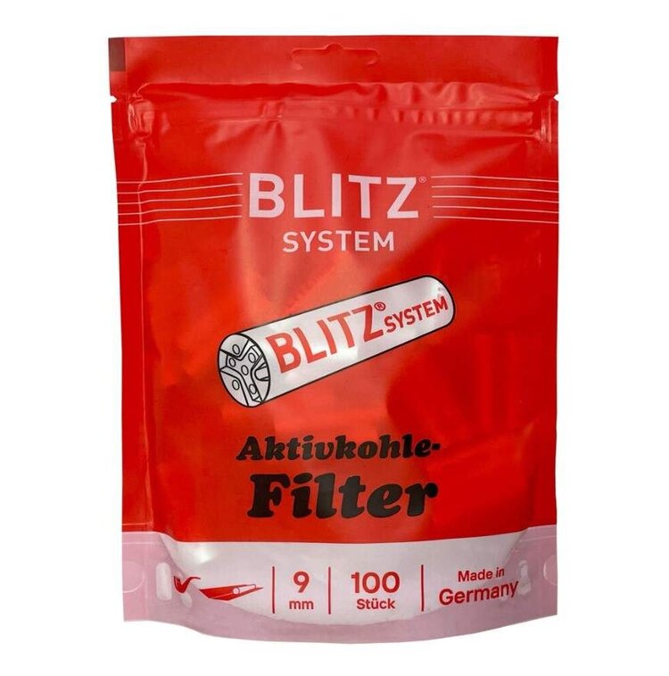 Denicotea Denicotea Blitz System Pfeifenfilter 9 mm, 100 Stück