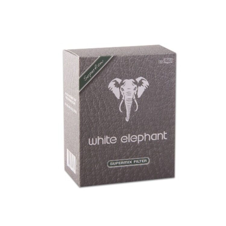 White Elephant White Elephant Supermix Pfeifenfilter 9 mm, 150 Stück