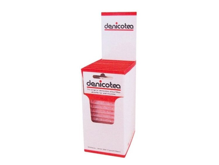 Denicotea Denicotea 6-mm-Pfeifen- und Spitzenfilter mit Silikagel, 10 × 10 Stück